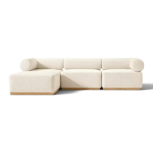Three-seat Frankincense Model Sofa+Side Addition for rent – Diamond | Rentlyz
